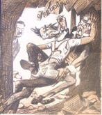 De rivaliteit tussen Aalberse en Colijn op spotprent, Antiek en Kunst, Kunst | Litho's en Zeefdrukken, Verzenden