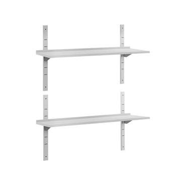 GGM Gastro | Dubbele RVS wandplank ECO - 1500x400mm |, Verzenden, Nieuw in verpakking, RVS Meubilair