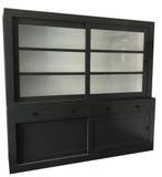 Buffetkast antraciet Hasselt 240cm, Ophalen of Verzenden, Nieuw