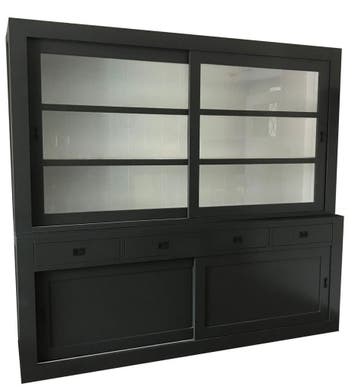 Buffetkast antraciet Hasselt 240cm, Ophalen of Verzenden, Nieuw