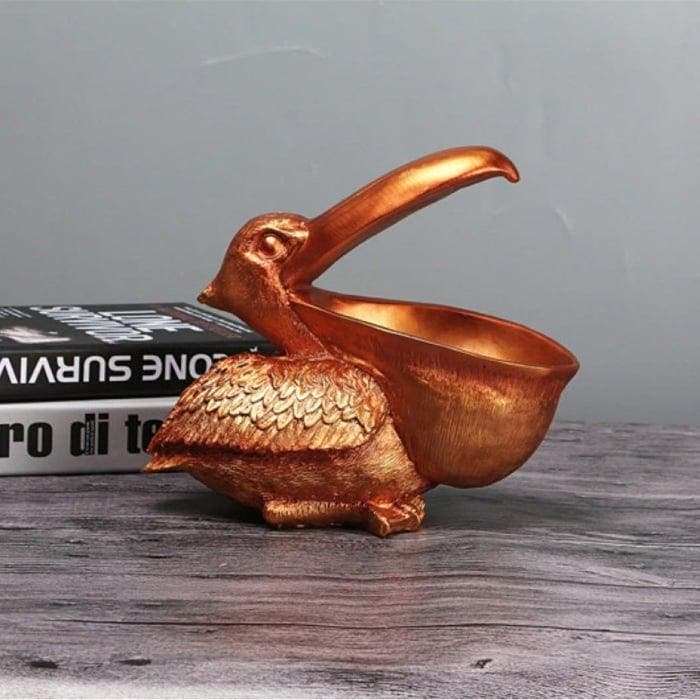 Pelikaan Beeld Sleutelhouder - Decor Miniatuur Ornament Hars, Tuin en Terras, Overige Tuin en Terras, Nieuw, Verzenden