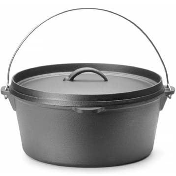 Hendi Gietijzeren Pan met Deksel Ø31cm (7,2L), Hobby en Vrije tijd, Verzenden, Nieuw