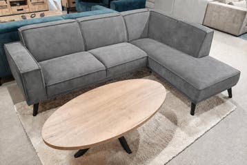 Hoekbank Den Haag - loungebanken - Grijs, Nieuw, 150 cm of meer, Stof, 250 tot 300 cm