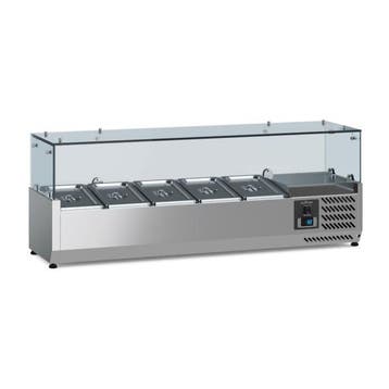 Ecofrost Opzetkoelvitrine 5x 1/4 GN | RVS | 1200mm, Ophalen of Verzenden, Nieuw