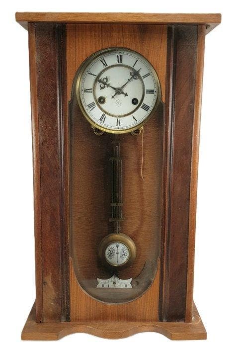 Regulateur wandklok (2) - Junghans - - Beuken, Eik -, Antiek en Kunst, Antiek | Klokken