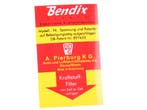 Bendix brandstofpomp sticker. Porsche 356B / 356C / 911, Verzenden, Nieuw