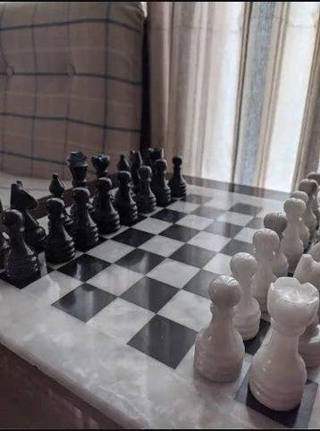 Schaakspel - Handcarved Marble/Onyx Chess - Premium Quality