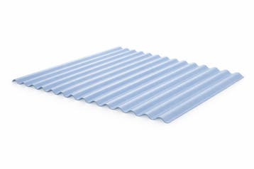 Pevelux PVC golfplaat 76/18 - 1.2 mm helder 244 x 115 cm, Verzenden, Nieuw