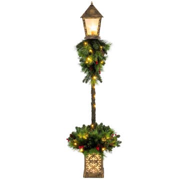 Kerststraatlantaarn Met 50 Warmwitte LEDs, Buitenlantaarn M, Verzenden, Nieuw
