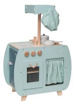 Label Label Groen Houten Bistro Keuken, Kinderen en Baby's, Speelgoed | Houten speelgoed, Verzenden, Nieuw