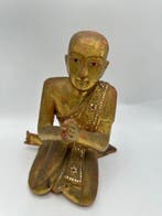 Oud Birmees verguld houten beeld - Hout - Myanmar/Burma -
