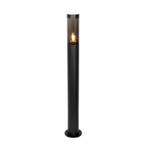Moderne buitenlamp paal zwart 80 cm IP44 - Rox, Tuin en Terras, Buitenverlichting, Verzenden, Nieuw, Staal