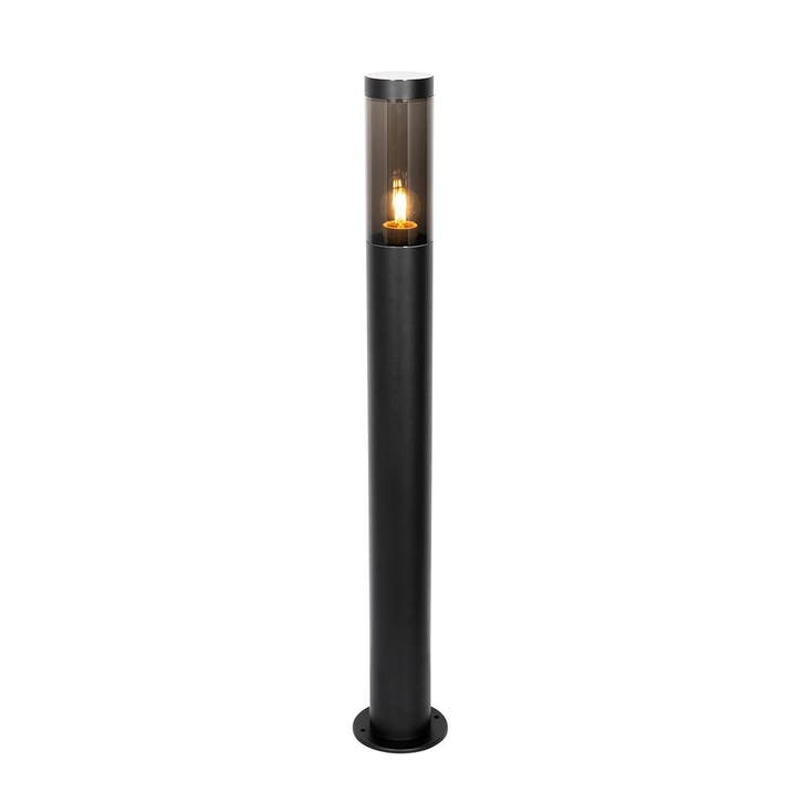 Moderne buitenlamp paal zwart 80 cm IP44 - Rox, Tuin en Terras, Buitenverlichting, Nieuw, Staal, Verzenden