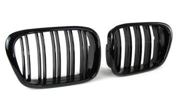 Dubbelspijls Nieren BMW 5 Serie E39 Glans Zwart B2090, Nieuw, Voor, BMW