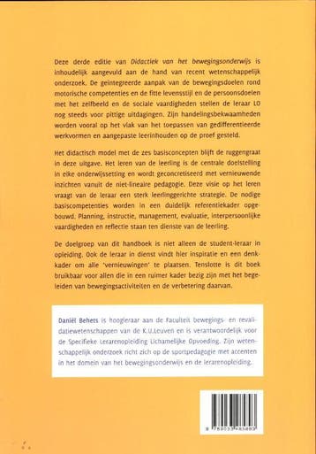 Didactiek van het bewegingsonderwijs 9789033485893, Verzenden, Zo goed als nieuw, Daniel Behets