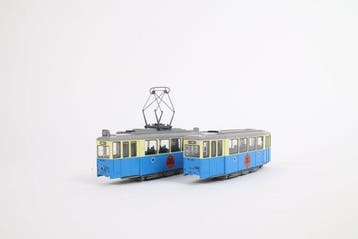 Kato H0 - Modeltram (2) - Blauw-witte Tram München, Nieuw