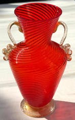 Murano - Ercole Barovier - Vaas - Muranoglas - Glazen vaas