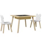Kindertafel Met 2 Stoelen, Kinderzitgroep Met Opbergruimte B, Verzenden, Nieuw