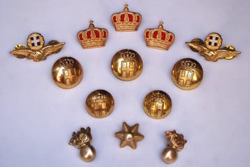 Themacollectie - Militaire insignes, Griekenland, 1950-1960