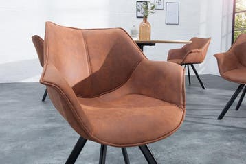 Draaistoel THE DUTCH RETRO, 180° draaibaar, antiekbruin,, Huis en Inrichting, Fauteuils, Ophalen of Verzenden, Nieuw