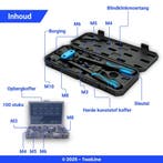 ToolLine | Blindklinkmoertang | Incl. blindklinkmoeren M3-M8, Verzenden, Nieuw