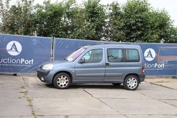 Veiling: Bestelwagen Peugeot Partner Benzine 109pk 2006, Gebruikt, Blauw, Handgeschakeld, Benzine
