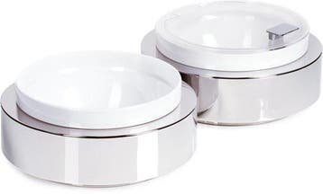 Buffetplaat met Witte Kom | Ø26,5x(H)8,5cm, Verzenden