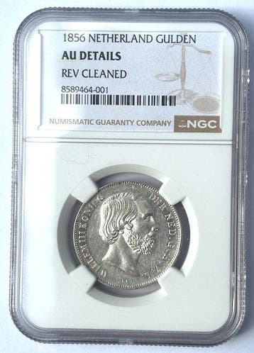 Nederland. Willem III. 1 Gulden 1856