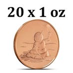 Verenigde Staten. 20 x 1 oz Melting Snowman 999 Copper Round