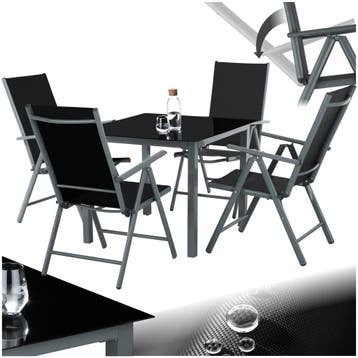 Aluminium zitgroep 4+1 - antraciet, Verzenden, Nieuw