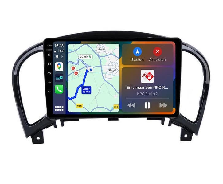 Nissan Juke Navigatie Radio met Apple Carplay Android Auto, Auto diversen, Autoradio's, Nieuw, Ophalen of Verzenden