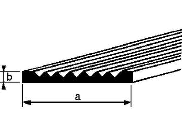 OUTLET Roval Slijtstaaf aluminium geboord 30 x 3mm, Ophalen of Verzenden, Nieuw