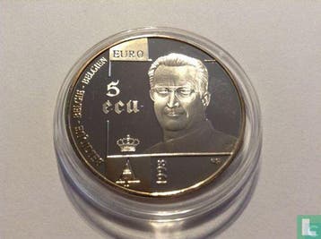 België 5 ecu 1998 (PROOF) 50th anniversary Universal Dec.., Postzegels en Munten, Verzenden, Losse munt, Goud