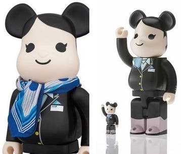 Medicom Toy - BE@RBRICK x ANA Cabin Attendant (with scarf)