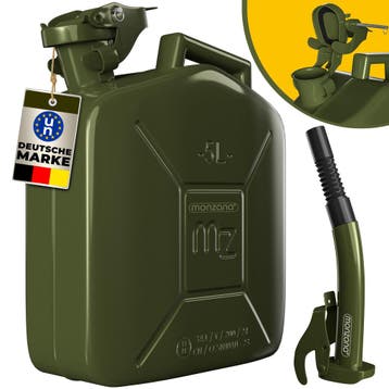 Metalen bus 5L + schenktuit (Auto-Fiets, Gereedschap), Verzenden, Nieuw