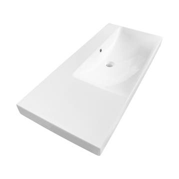Brauer Aurora Wastafel Asymmetrisch - 100 cm - met 1, Ophalen of Verzenden, Nieuw