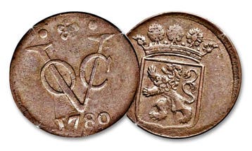 Eeuwenoude Originele VOC Duit, Verzenden