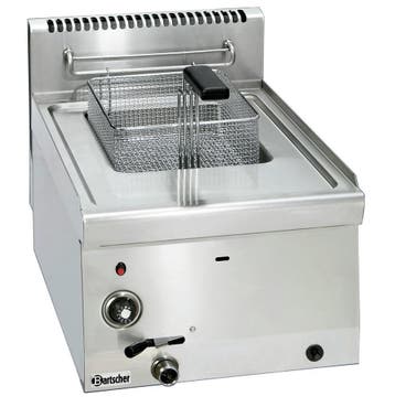 Bartscher Friteuse | Serie 600 | Gas | 8L | 6,7kW | Aftapkra, Ophalen of Verzenden, Nieuw in verpakking