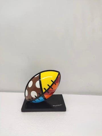 Romero Britto (1963) - sculptuur, Romero Britto Football -