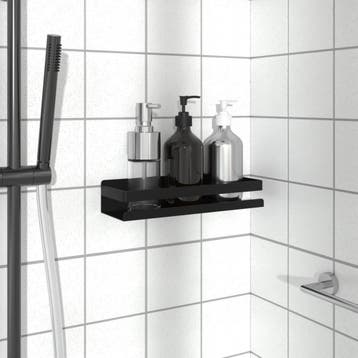 vidaXL Doucherekje 30x10x6 cm geborsteld 304 roestvrij staal, Huis en Inrichting, Woonaccessoires | Wandplanken en Boekenplanken