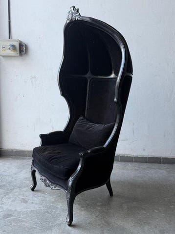 Fauteuil - Hout, Fluweel, Textiel - Capuccinofauteuil