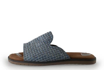 Lazamani Slippers in maat 37 Blauw, Kleding | Dames, Schoenen, Slippers, Lazamani, Zo goed als nieuw, Verzenden