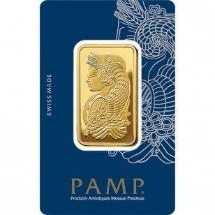 1 Troy Ounce - Goud .999 - 1 oz 9999 Gold Bar PAMP Suisse