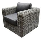 Cervo lounge tuinstoel grijs, Tuin en Terras, Tuinstoelen, Ophalen of Verzenden, Nieuw, Wicker