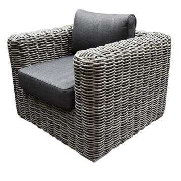 Cervo lounge tuinstoel grijs, Ophalen of Verzenden, Nieuw, Wicker