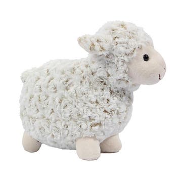 Knuffelschaap - zacht pluche - wit - 35 cm - lammetje, Verzenden, Nieuw