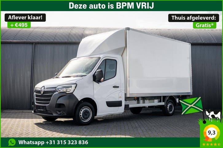 Renault Master L3H2 | Financial Lease voor 535 p/mnd, Auto's, Renault, Lease, Zwart, Handgeschakeld, Overige carrosserieën, Financial lease