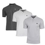 Donnay Donnay Heren - 3-Pack - Polo shirt Noah - Donkergrijs, Kleding | Heren, Polo's, Verzenden, Nieuw
