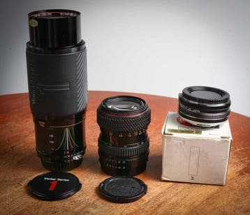 Vivitar, Tokina, Tokura 70-210mm 1:2.8-4.0 + 28-70mm 3,5-4,5, Nieuw