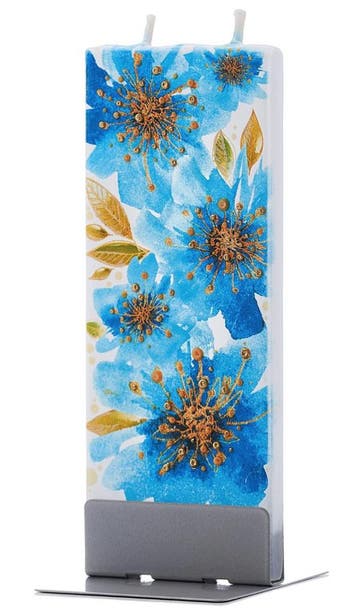 Schitterende Blauwe & Gouden Bloemen | FLATYZ platte kaar..., Verzenden, Nieuw